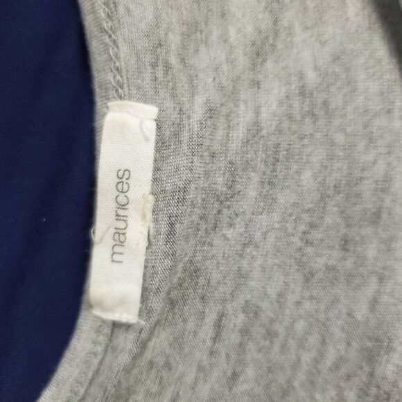 Maurices Women’s Boho Chevron Print Raglan Sleeve Top Size L - Picture 4 of 6